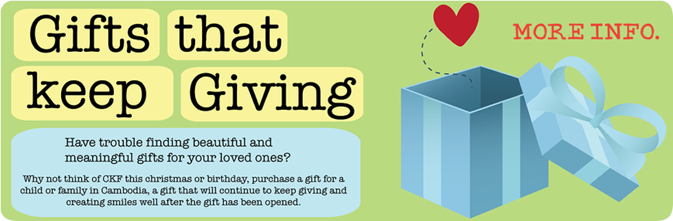 Gifts that keep giving - click to find out more.